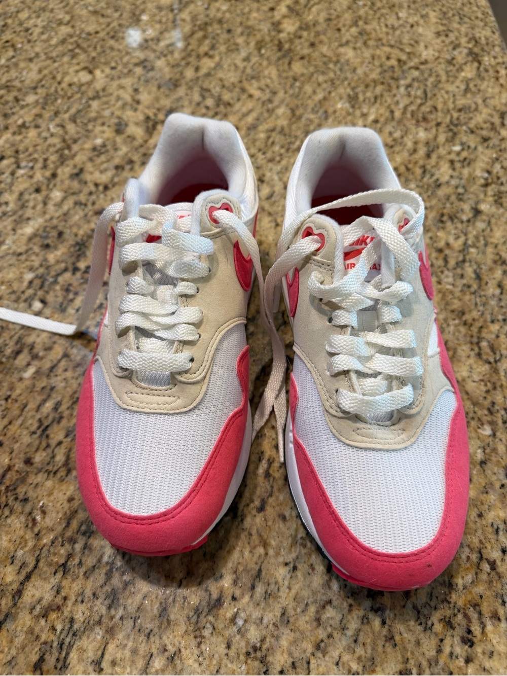 Nike Women’s White and Pink Low-Top Sneakers